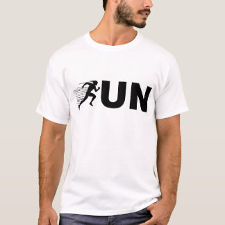 RUN Typography Running Design | Minimalist Runner T-Shirt