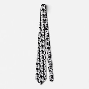 RUN Typography Running Design Minimalist Runner Tie