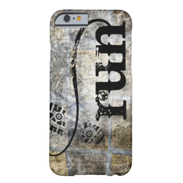 Run w/Shoe Grunge by Vetro Jewellery & Designs Case-Mate iPhone Case (Back)