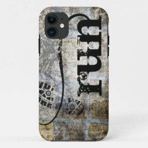 Run w/Shoe Grunge by Vetro Jewellery & Designs iPhone 11 Case