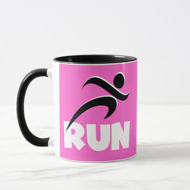 RUN White Mug (Left)