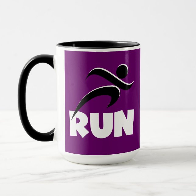 RUN White Mug (Left)