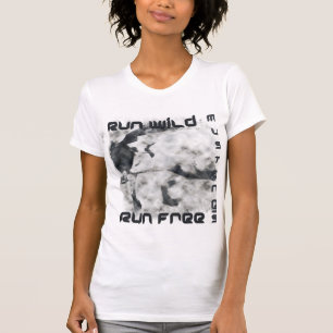 Run Wild, Mustangs, Run Free Light Tees