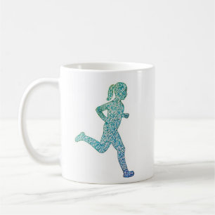 "Run With Endurance" Girl Runner  Coffee Mug
