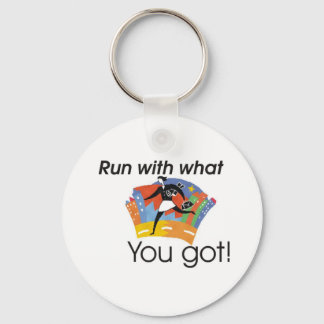 Run with what you got key ring