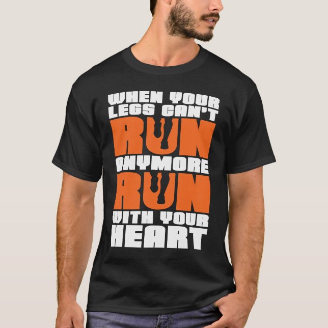 Run With Your Heart Cross Country Running XC Run T T-Shirt (Front)