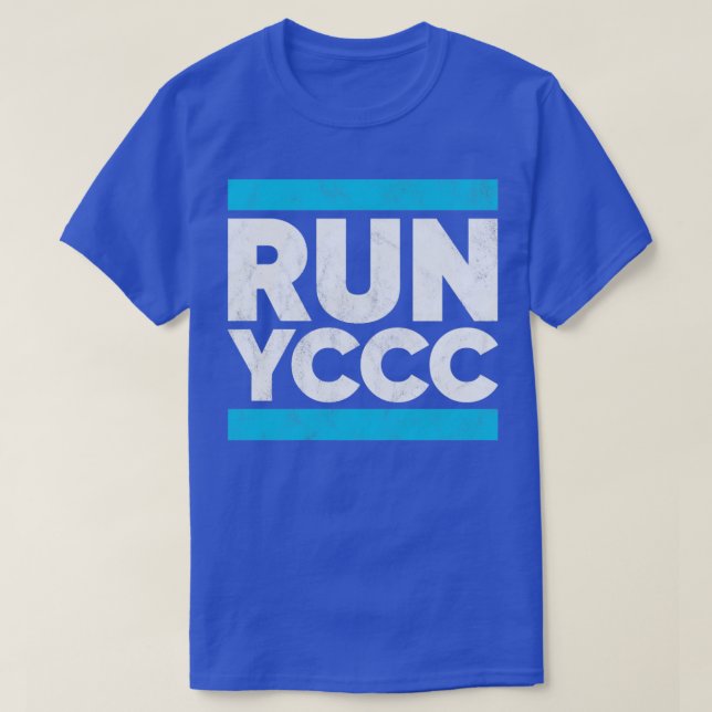 Run YCCC Funny Yorkshire Cricket  T-Shirt (Design Front)