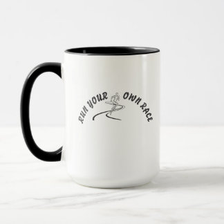 Run Your Own Race Motivational Quote Mug | Inspira