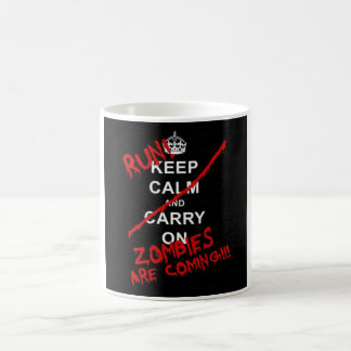 Run Zombie Are Coming Coffee Mug