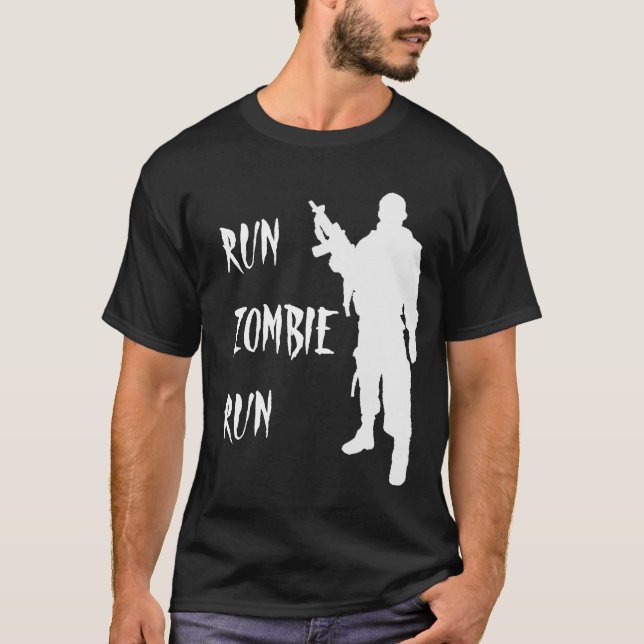 Run Zombie Run -Shirt T-Shirt (Front)