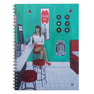 Runaround Sue Painting by Alfred Fox Notebook