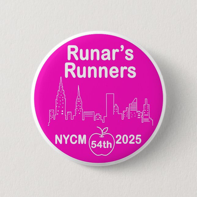 Runar's Runners Button (Front)