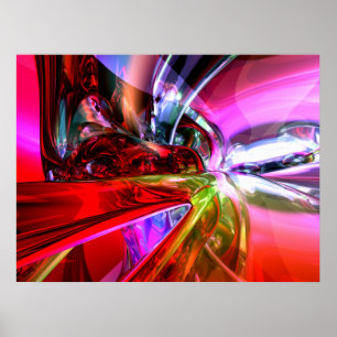 Runaway Colour Abstract Poster