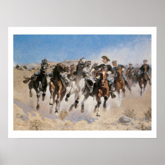 Runaway Horses Art Print Poster