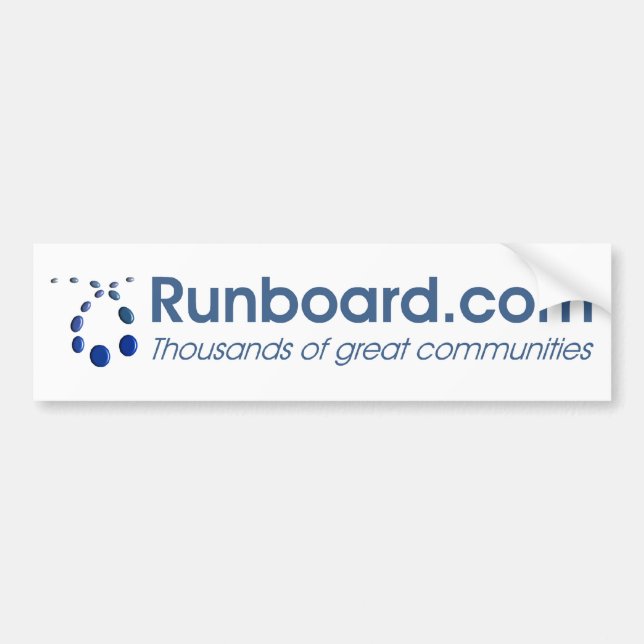 Runboard.com Bumper Sticker (Front)