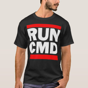 RunCMD Funny Command Prompt Computer Programmer T-Shirt