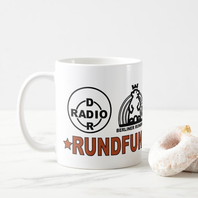 RUNDFUNK DER DDR COFFEE MUG (With Donut)