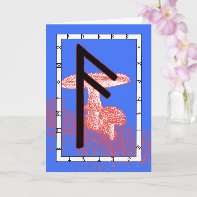 Rune Ansuz - Inspiration  Card (Orchid)