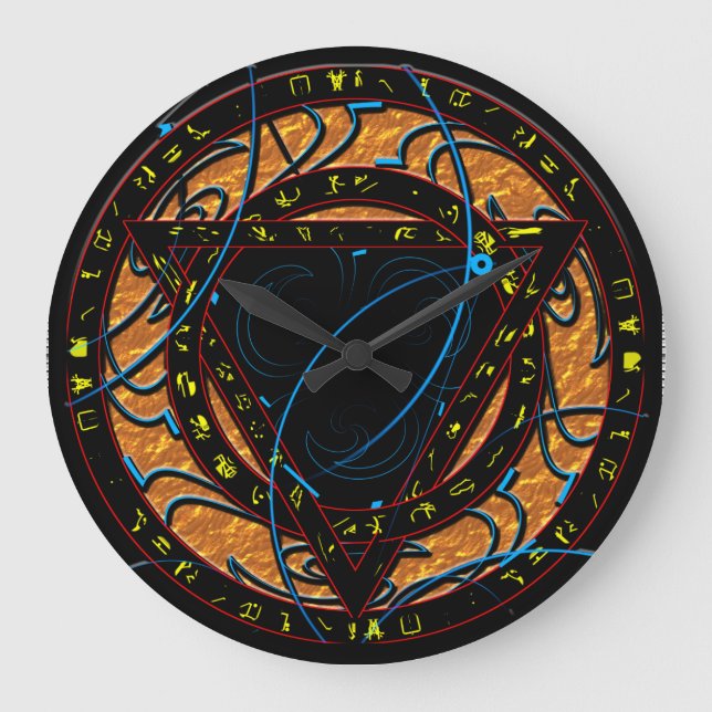 Rune Art 1 Large Clock (Front)