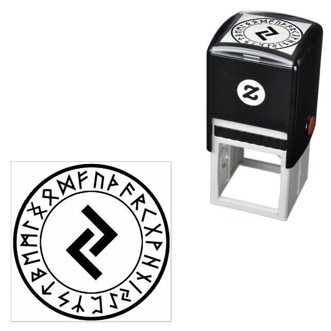 Rune Circle [12. Jera] Self-Inking Stamp (In Situ)