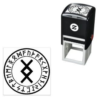 Rune Circle [22. Inguz] Self-Inking Stamp