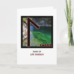 Rune Laguz - Life Energy - Water Card