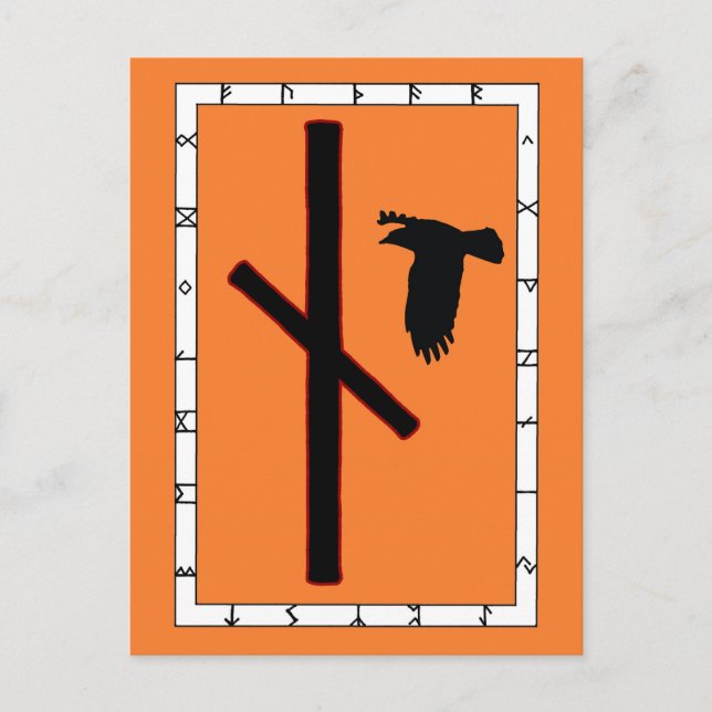 Rune Naudhiz – Overcoming Postcard (Front)