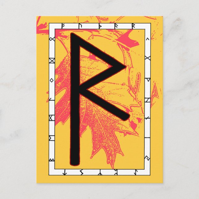 Rune Raidho – Balance Postcard (Front)