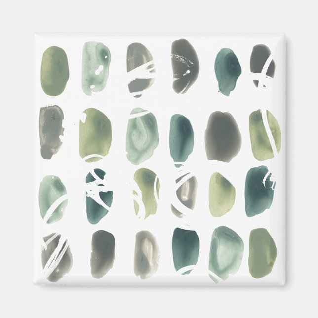 Rune Stone - Green Magnet (Front)