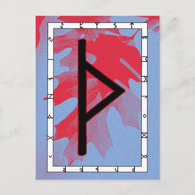 Rune Thurisaz – Defence Postcard (Front)