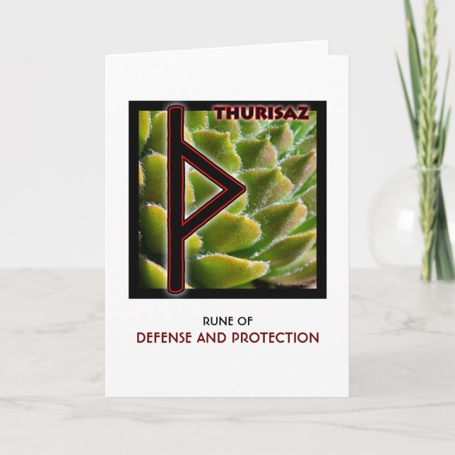 Rune Thurisaz – Defence & Protection Card (Front)