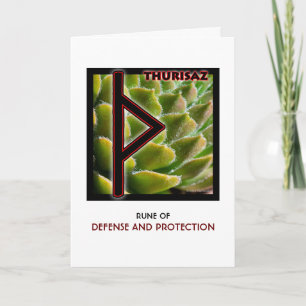 Rune Thurisaz – Defence & Protection Card
