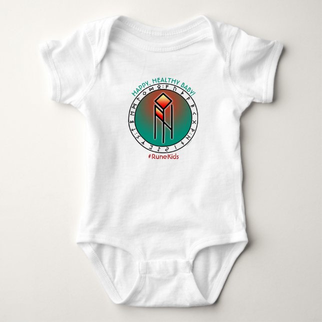 #RuneKids Happy, Healthy Baby  Bodysuit (Front)