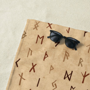 Runes Beach Towel