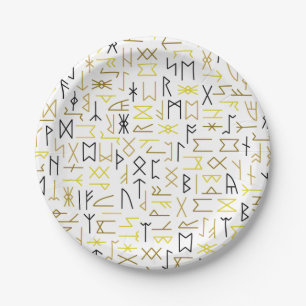 Runes Paper Plate