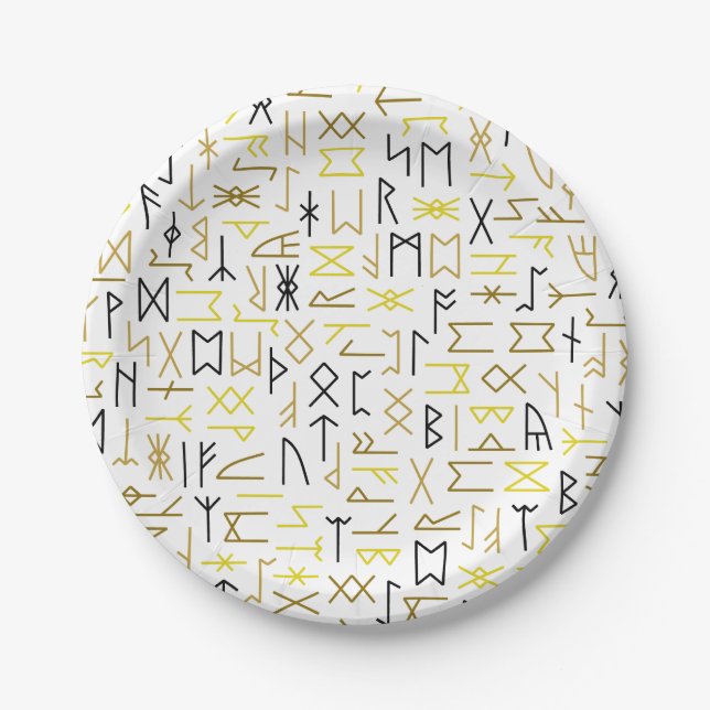 Runes Paper Plate (Front)
