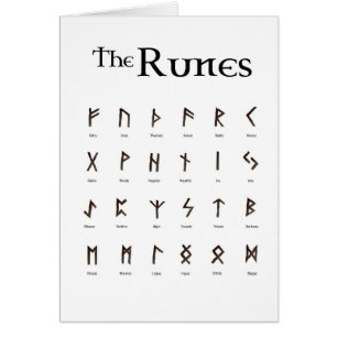 Runes - the Elder Futhark Card