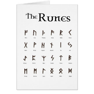 Runes - the Elder Futhark Card