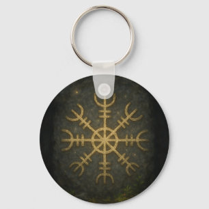 Runestone Ægishjálmur – Ancient Norse Protection S Key Ring