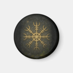 Runestone Ægishjálmur – Ancient Norse Protection S Magnet