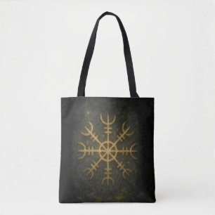 Runestone Ægishjálmur – Ancient Norse Protection S Tote Bag
