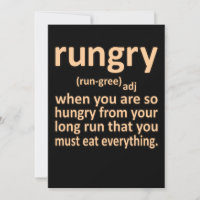 Rungry Definition Half Marathon Runner Running Gra
