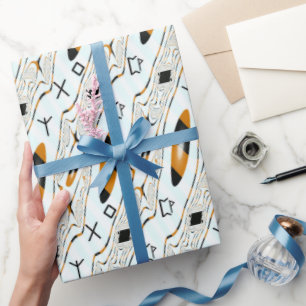 Runic Abstract Design with Protection in Love Wrapping Paper