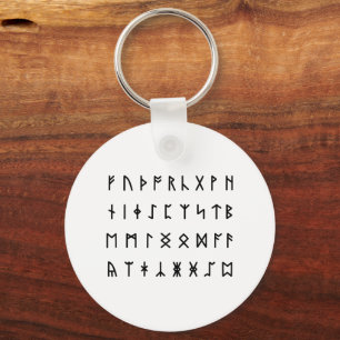 Runic Alphabet [Futhorc] Key Ring