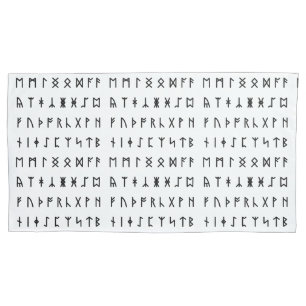Runic Alphabet [Futhorc] Pillowcase