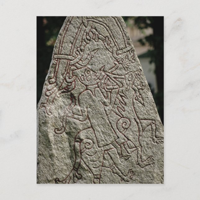 Runic stone postcard (Front)