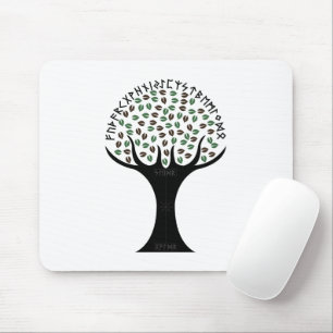 Runic Tree Mouse Pad