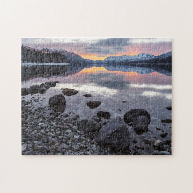 Runner Apgar Mountains Montana. Jigsaw Puzzle (Horizontal)