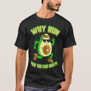 Runner Avocado for Jogger Vegan Marathon T-Shirt