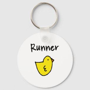 Runner Chick Keychain